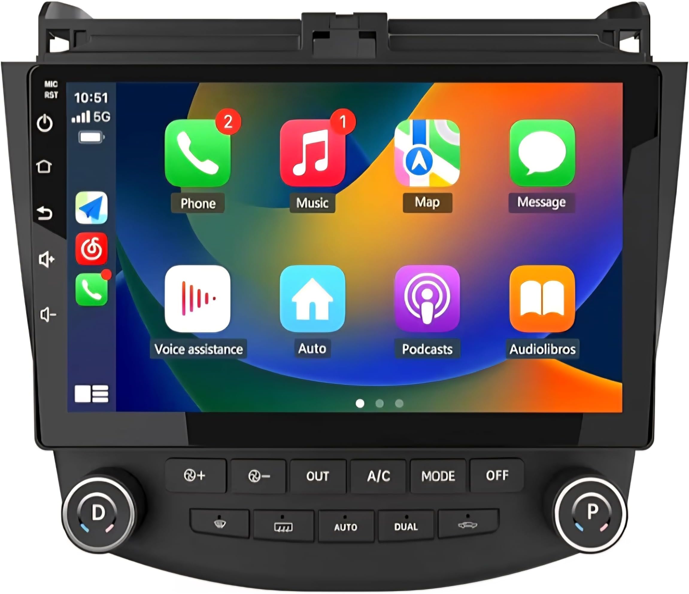 Smart One Android System designed specifically for Honda Accord 2003-2007, Bluetooth Mirror-link Wi-Fi wireless Carplay 2GB-32GB FM Radio GPS Navigation USB With Reverse Camera Free
