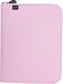 Fichário Escolar, Sweet, com Zíper, Rosa com Estojo + Divisórias, 96 Folhas, ACP