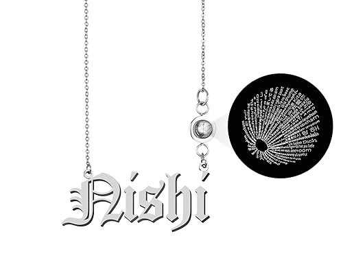 Pendant Projection Name Necklaces 