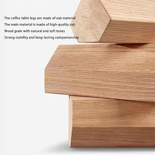 Miniatura 9 de EASYSOUL Mesa de centro moderna de cristal, 32.68 pulgadas de profundidad x 22.44 pulgadas de ancho x 15.75 pulgadas de alto, mesas de té redondas