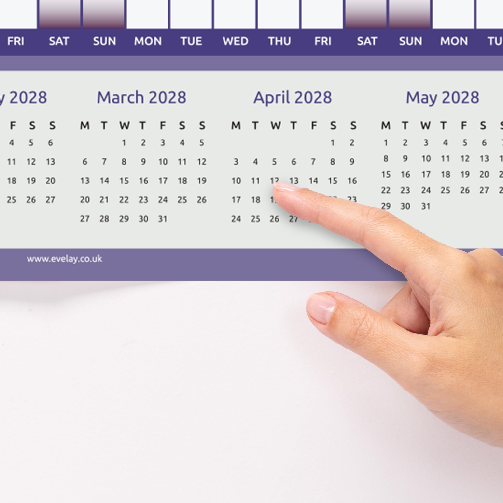 Planificador académico de pared 2026 2027, tamaño A1, calendario británico de mitad de año, 84 cm x 59 cm, organizador anual grande para profesores de escuela y estudiantes (arcoíris)