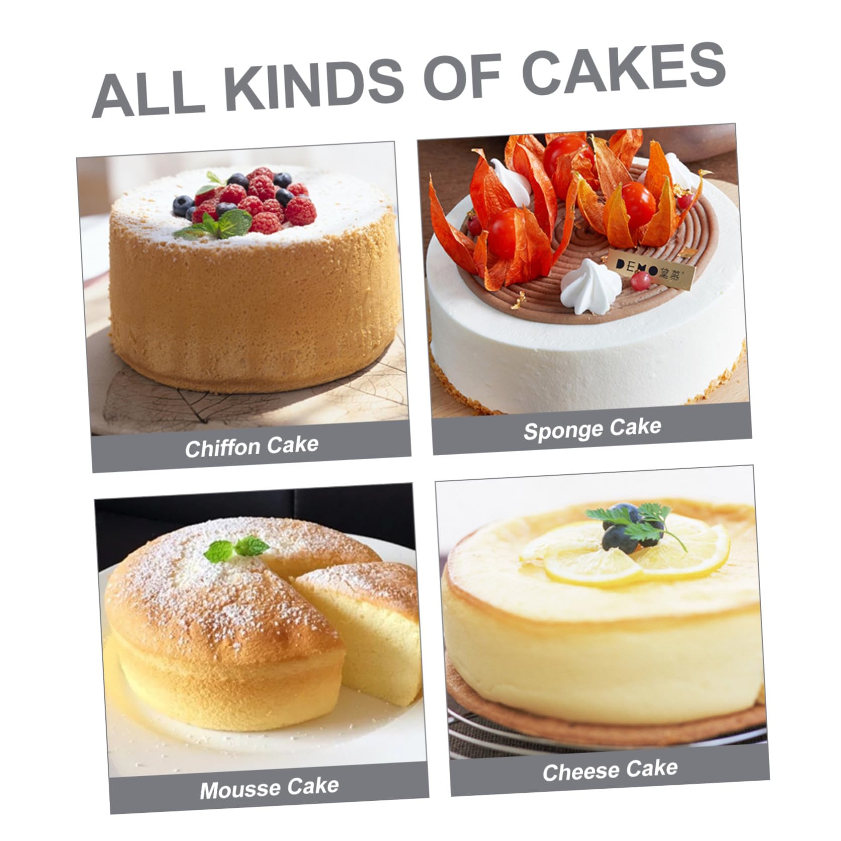 IMIKEYA 3pièces Moule à Gâteau Chiffon Élevé Moule à Pâtisserie Réutilisable Pour Gâteaux Cheesecakes Et Desserts Pratique Pour Boulangers Et Amateurs