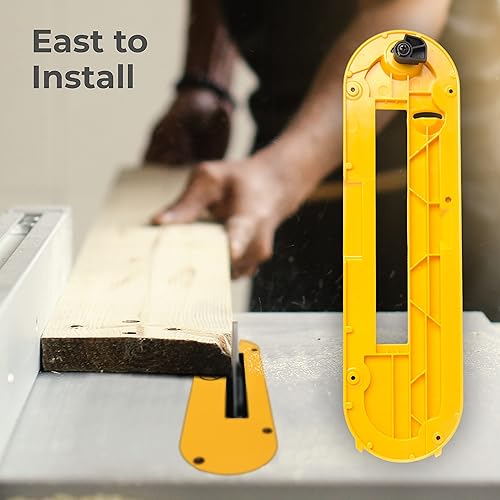 Miniatura 7 de TonGass Dado - Placa de garganta compatible con sierra de mesa portátil DeWalt de 10 pulgadas, compatible con DWE7490, DWE7491, DWE7491RS (tipo 2),