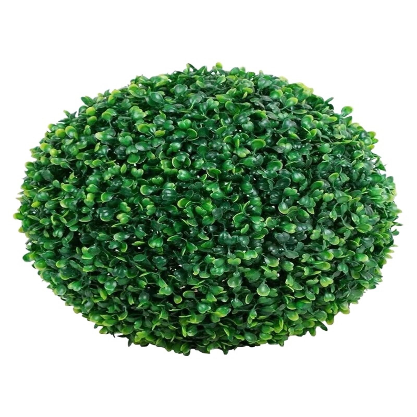 Zymjzbetic Artificial Topiary Balls Indoor Outdoor Green Artificial Plant Ball Topiary Wedding Party Home Garden Decoration Plants Plastic Grass(28cm(D))