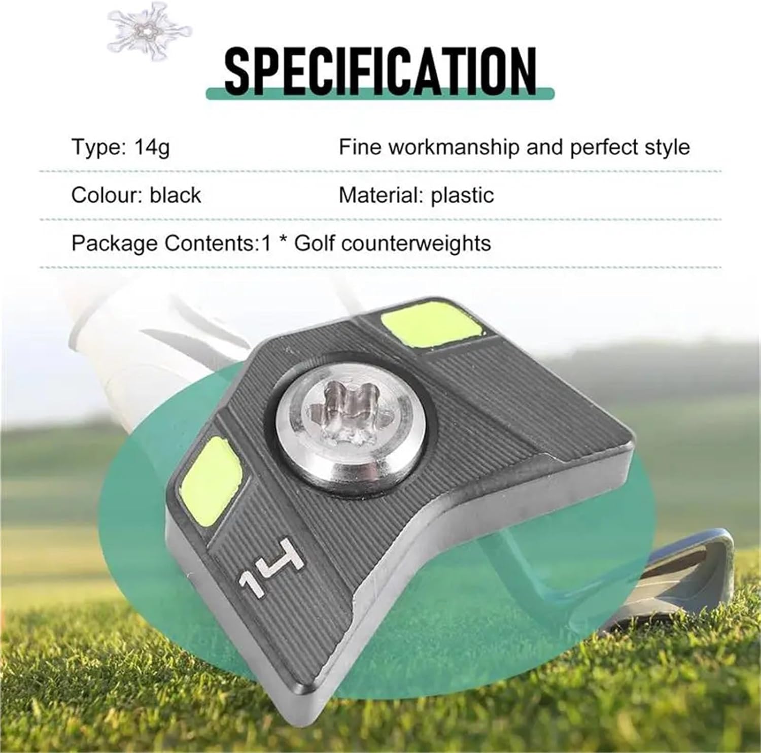 2 Pcs Golf Head Weight Fit Driver Club Weights Accessories