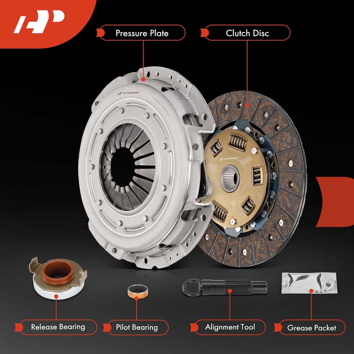 A-Premium Transmission Clutch Kit Set Compatible with Honda CR-V CRV 2002-2006, Element 2003-2009, 2.4L