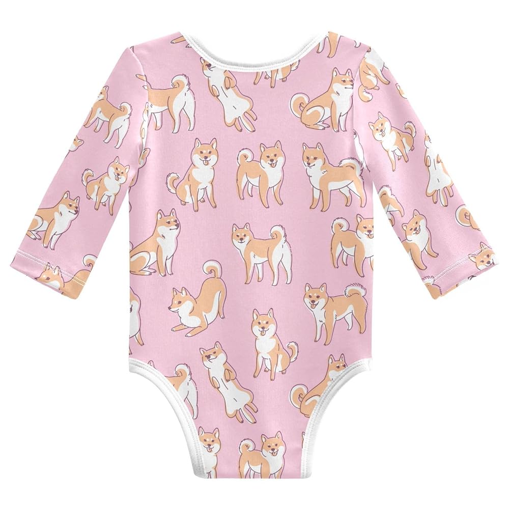 ロンパース・カバーオール houseonthehillbaby bodysuit (size80) Amazon.com: vvfelixl Baby Bodysuits Shiba Inu Long Sleeve