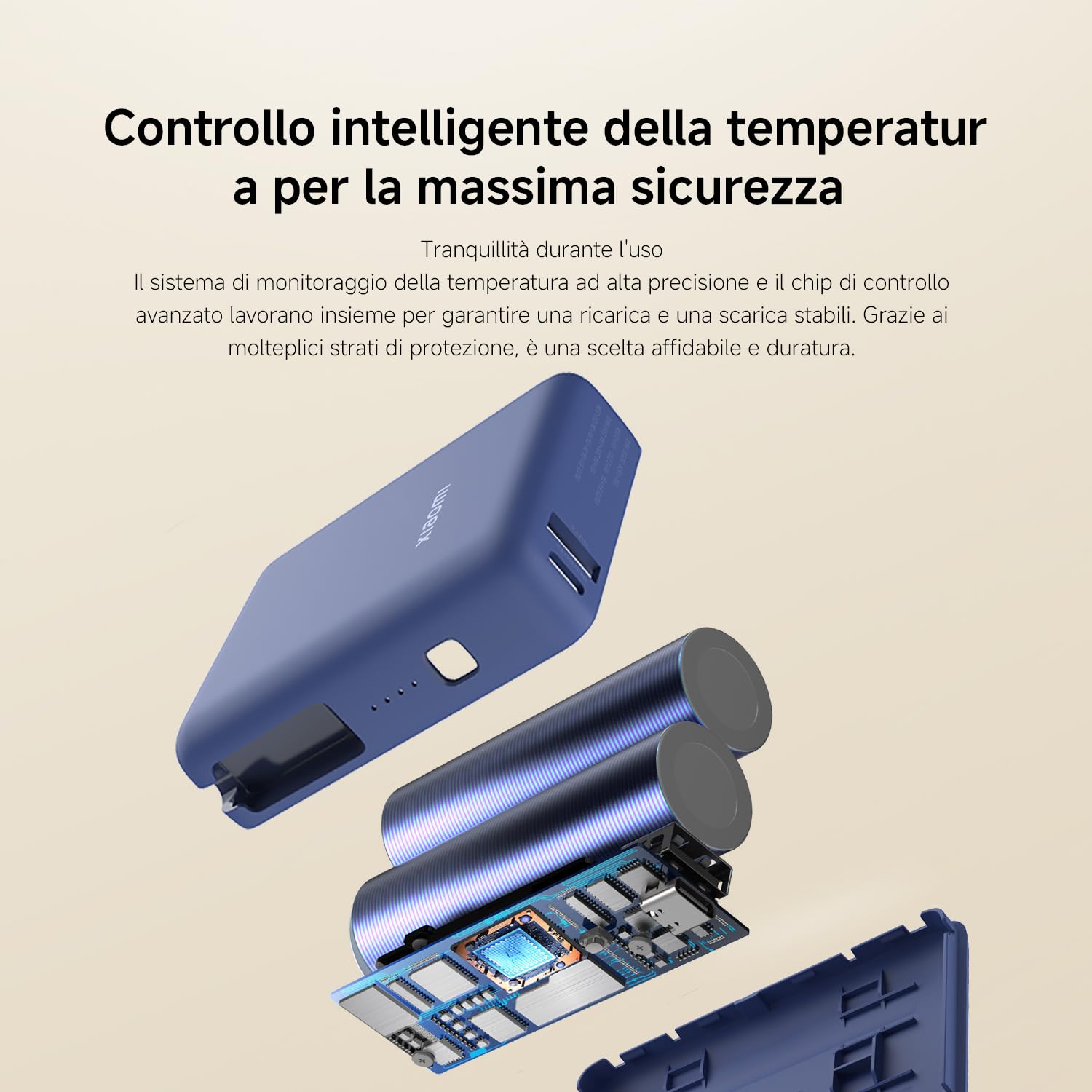 Xiaomi 33W Power Bank 10000mAh, USB-C Powerbank con ricarica rapida da 33W, PD3.0, QC3.0, Apple 2.4, 3 porte di uscita, disponibile per iPhone 15 Series, iPad, MacBook, Galaxy, Surface