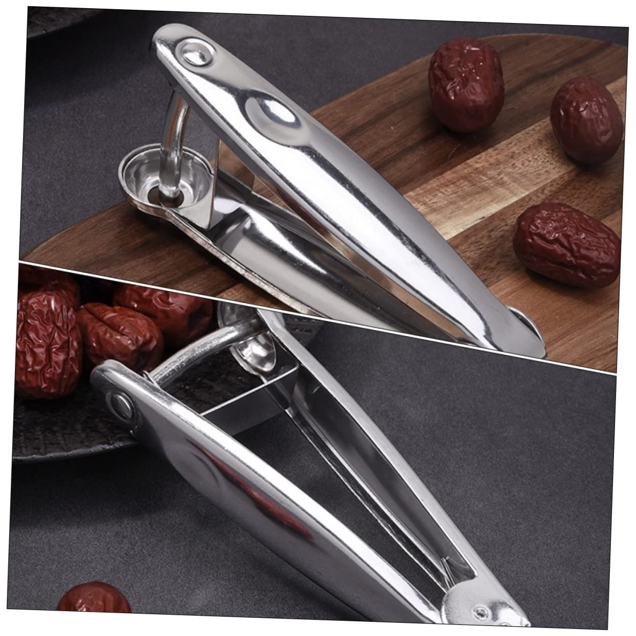 OUNONA 2pcs Functional Fruit Core Remover Easy to Use Jujube and Cherry Corer with Ergonomic Design for Convenient Pitting for Red Dates and More