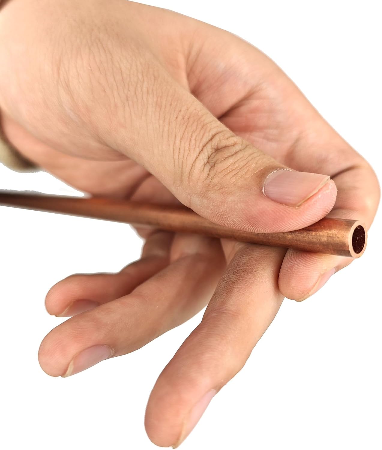 T2 Copper Pipe 50cm Capillary Hollow Copper Tube for Triangle Musical Instrument Crafting(OD 54 x ID 51mm 50cm)