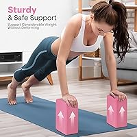 Vista 6 de EVA Foam Yoga Blocks, 9"x6"x3" Premium Lightweight Exercise Bricks Essentials for Yoga, Pilates, Stretching, Holding Poses