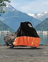 Vista 7 de KEMIMOTO Funda para motocicleta 420D resistente al agua, compatible con los modelos Softail Dyna, Standard Heritage Classic 114 Shadow Cruiser