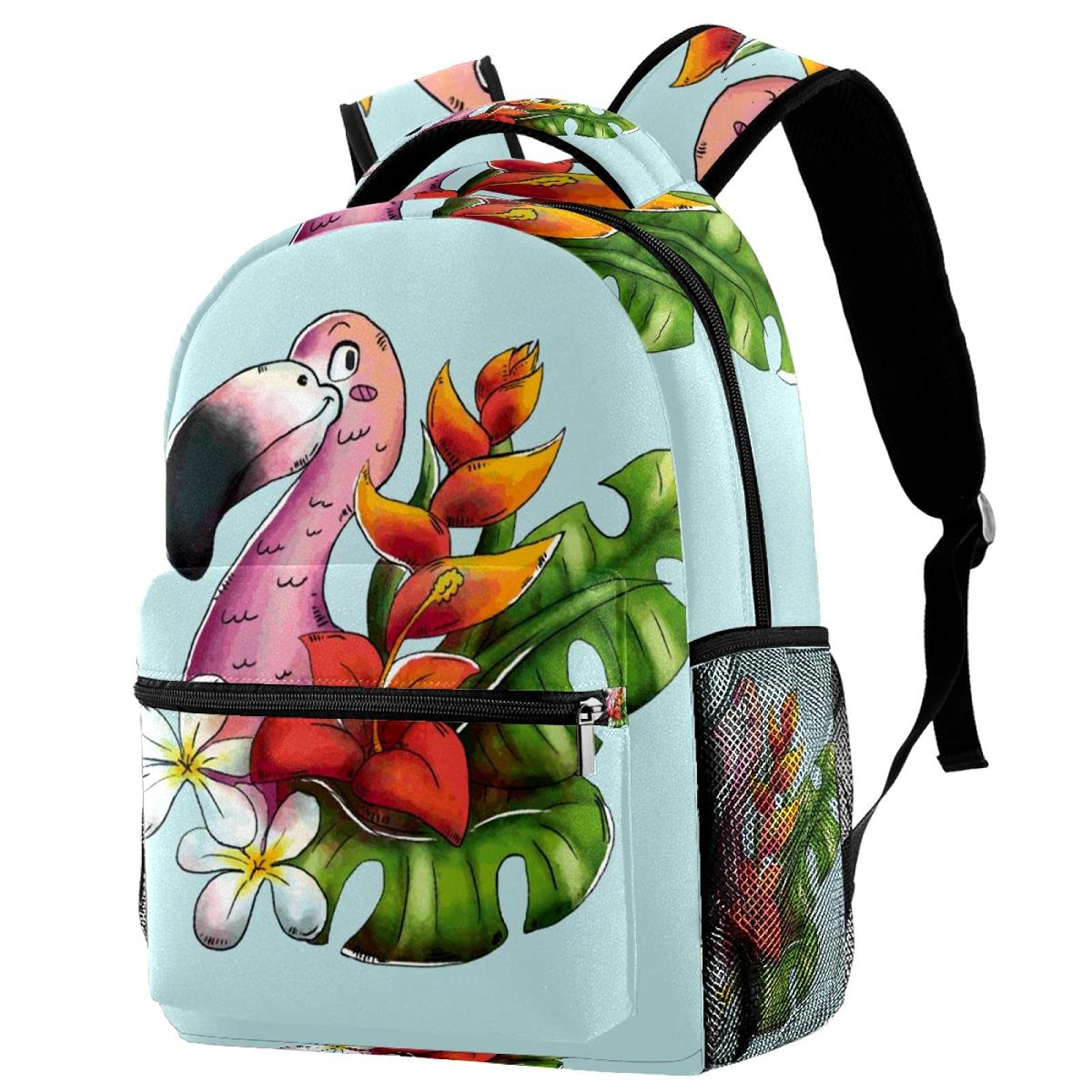 Sac à dos de voyage multicolore rose spacieux et confortable pour le weekend