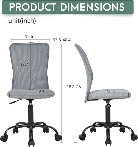 Miniatura 9 de PayLessHere Silla de oficina, silla de escritorio, silla ergonómica de malla para computadora, soporte para espalda, moderno, ejecutivo, respaldo