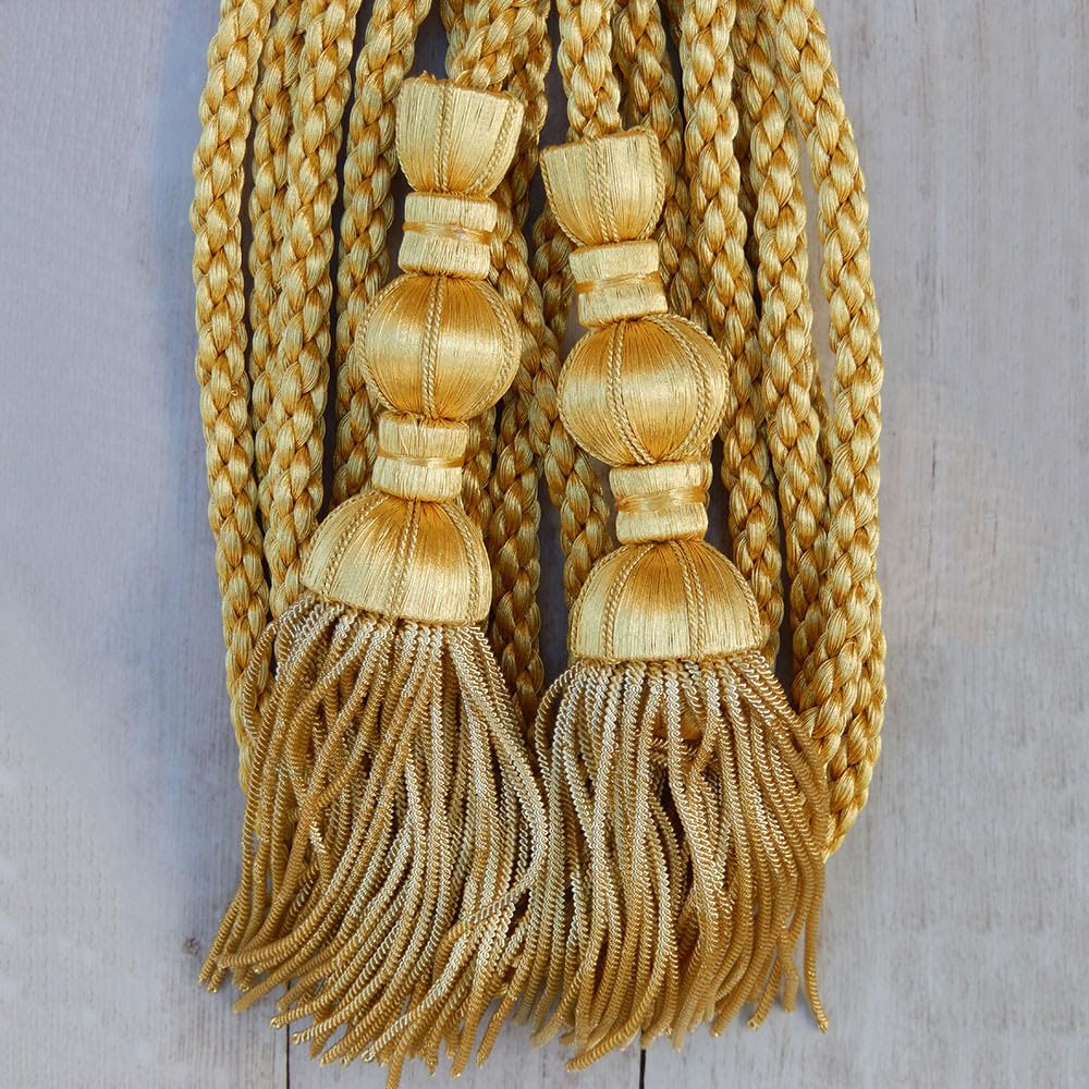 Cordón de Oro con borlas y Fleco de canutillo