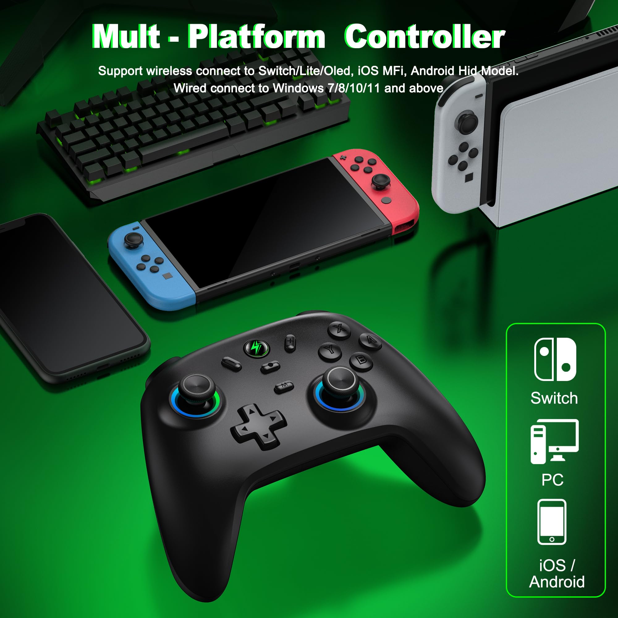 Amazon.com: GAMSINGY Switch Controllers for Nintendo Switch 1/2