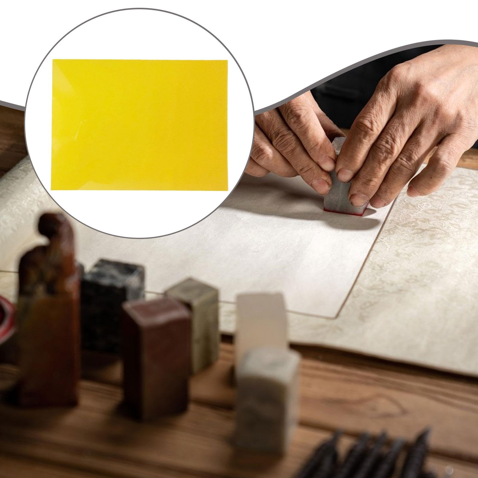 Lastra Fotopolimerica Solida, Stampa Tipografica, 40 Cm X 30 Cm, Foglio per Timbri, Pezzi, Strumento Artigianale, Utilizzo in, Giallo