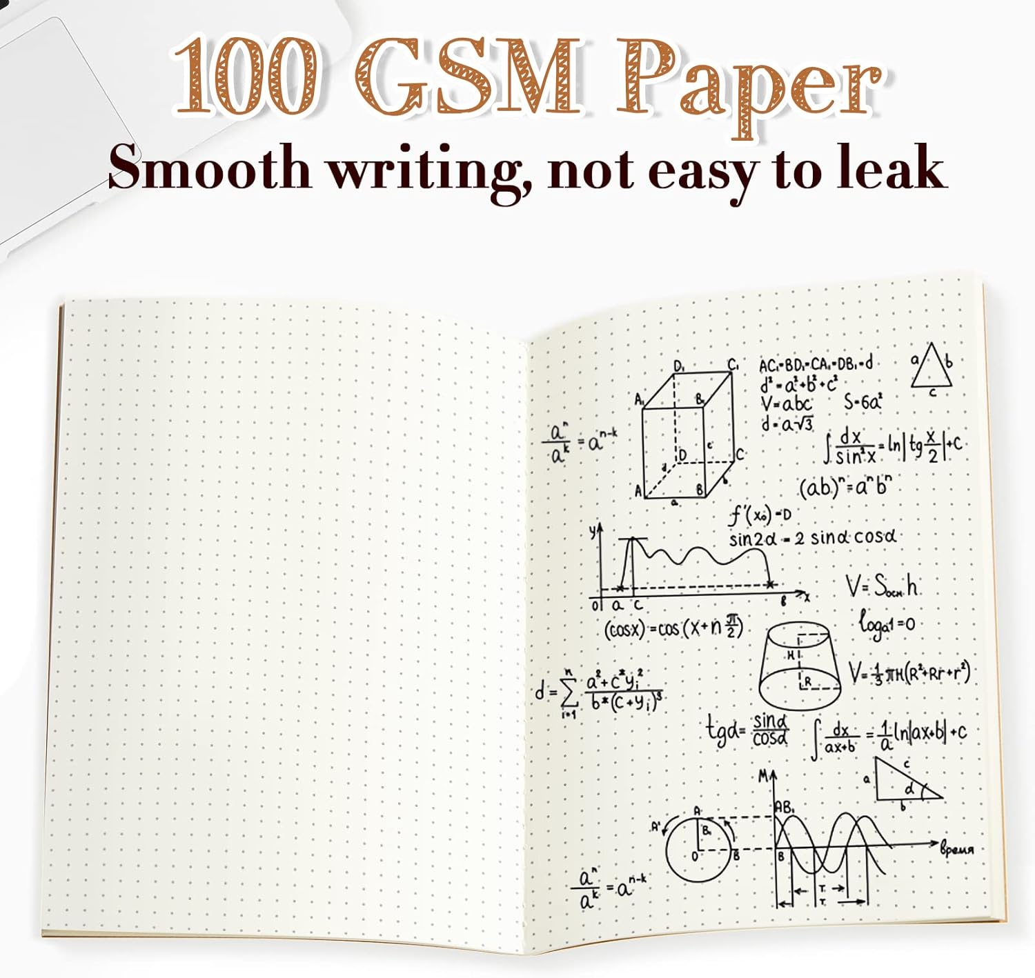 Sabary 72 Pack Kraft Paper Notebook Journals 5.5 Inch x 8.3 Inch A5 Notebook in Bulk Softcover Ruled for Writing Sketch Travel Journal with 60 Pages 30 Sheets(Brown,Dot Grid)