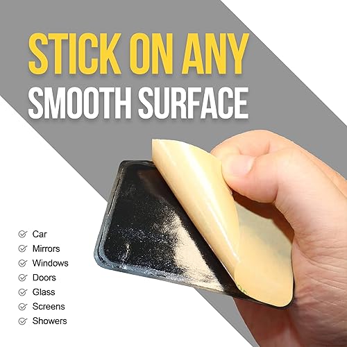 Miniatura 2 de Paquete de 2 soportes adhesivos antideslizantes de succión de silicona compatibles con iPhone y Android (blanco)