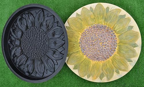 Miniatura 8 de Molde de plástico de girasol Stepping Stone Garden Path Hormigón Yeso #S18