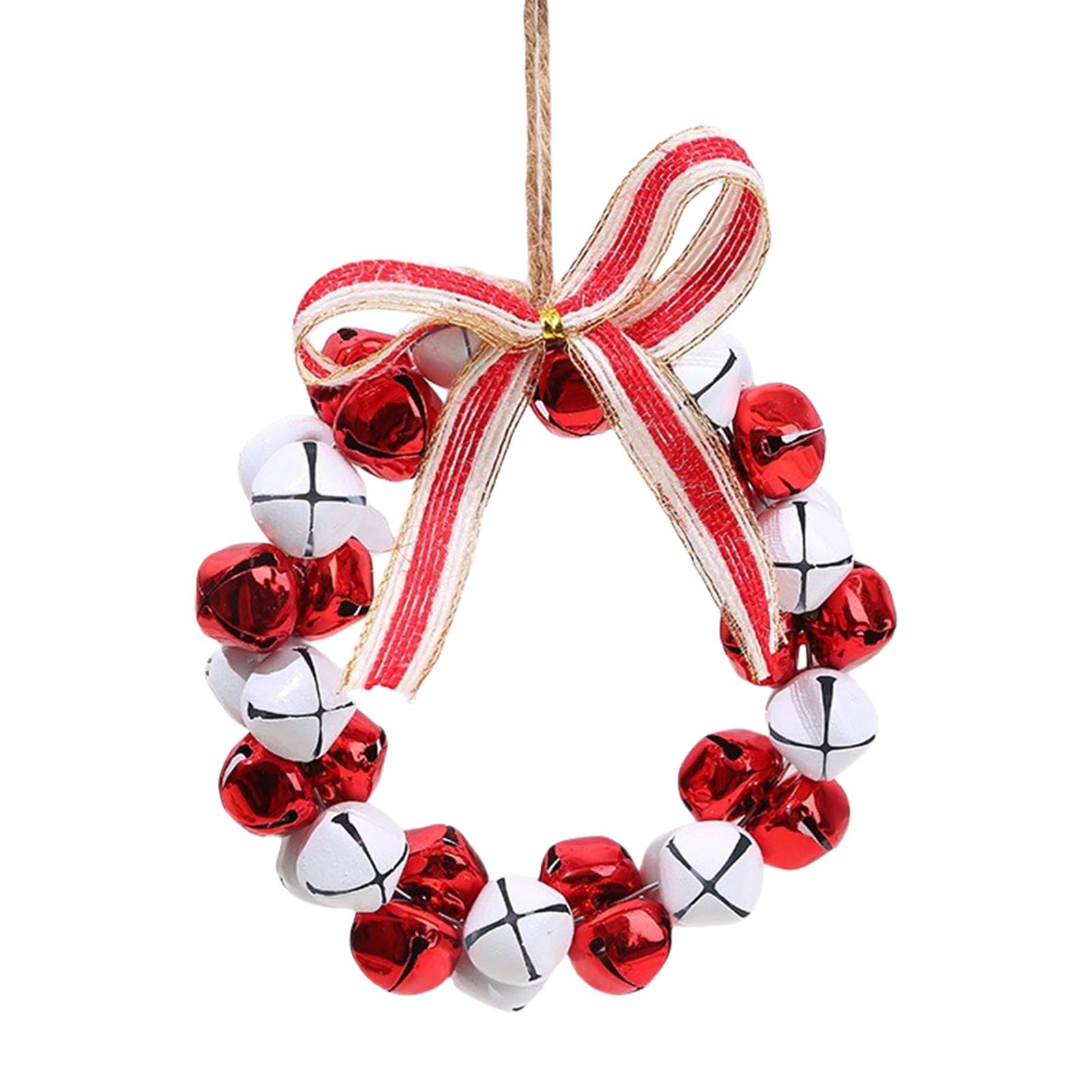 Christmas Bells Decoration with Hanging String Christmas Tree Hanging Ornament for Home Decoration Festival Celebration Decorations