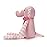 FLUFFYFUN 100% Organic Cotton Baby Toys Pink Elephant Stuffed Animals for Newborn 7.1