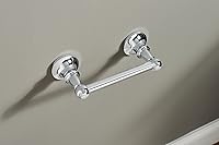 Vista 3 de Moen DN4408CH Vale - Soporte de papel higiénico giratorio de doble poste, cromado, 3.07 x 0.12 pulgadas y anillo de toalla DN4486CH Colección Vale