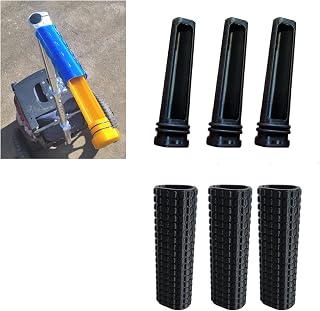 6 Pcs Grip and Stash Plug Combo Kit for Zuca Cart - Improved Handle Grip, Storage Pocket and Replacement Plug for Disc Golf Carts, Easy for Fingers to Grasp and Store Cash, Pencils, Etc