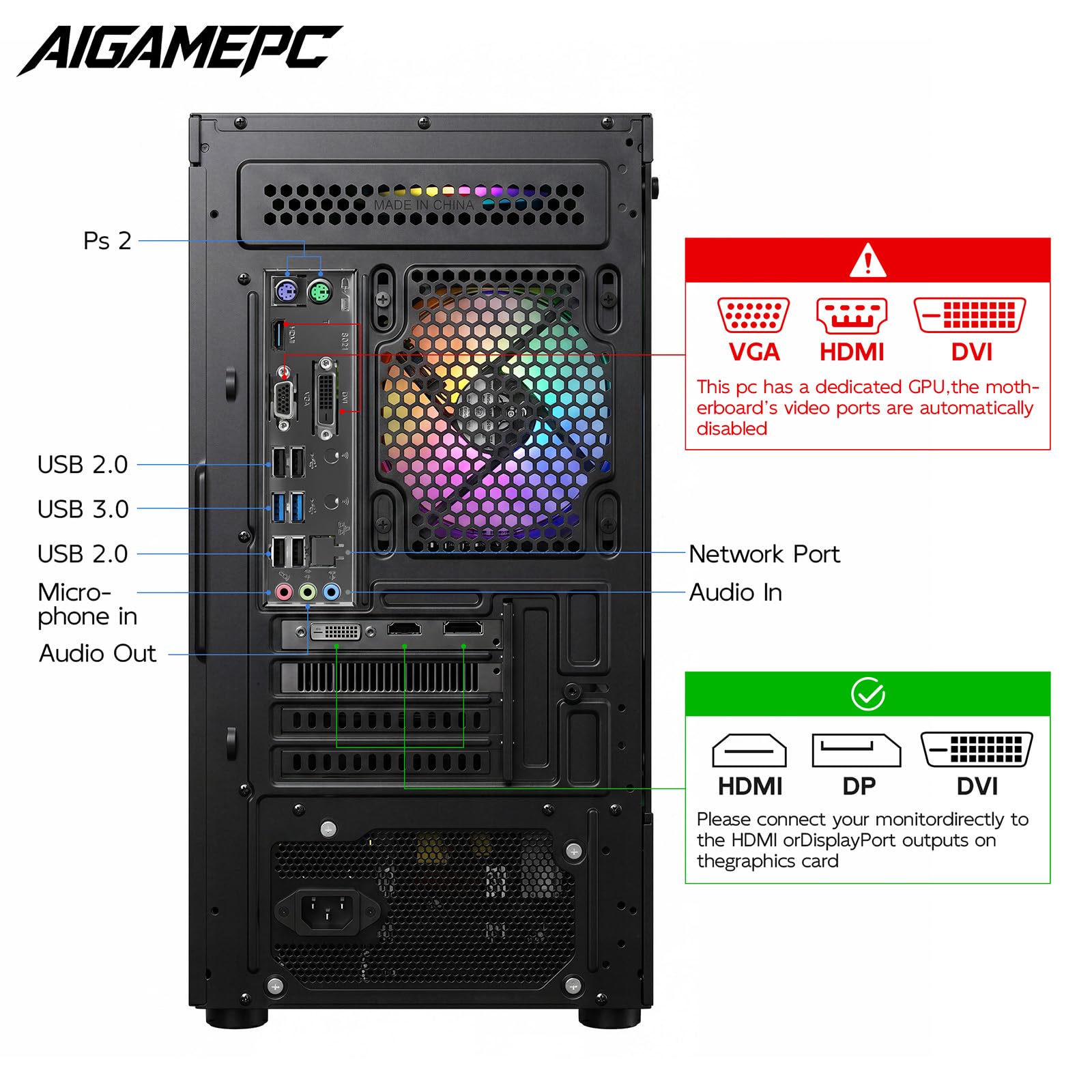 Amazon.com: Gaming PC Desktop Computer, Intel Core i7 up to 4.0GHz