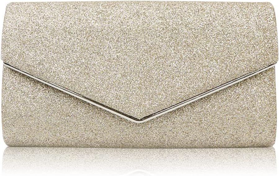 CORIOS Women Clutch Bag Sequins Evening Bag Bridal Wedding Purse Glitter Sparkly Handbag