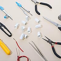 Vista 6 de Zonon 36 piezas de conectores de alambre de cerámica grandes tuercas de cerámica blancas 18-8 AWG conectores de alambre de alta temperatura