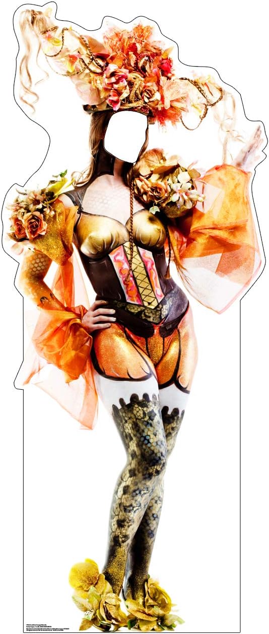 Cardboard People Mardi Gras Party Masks Life Size Cardboard Cutout Standup