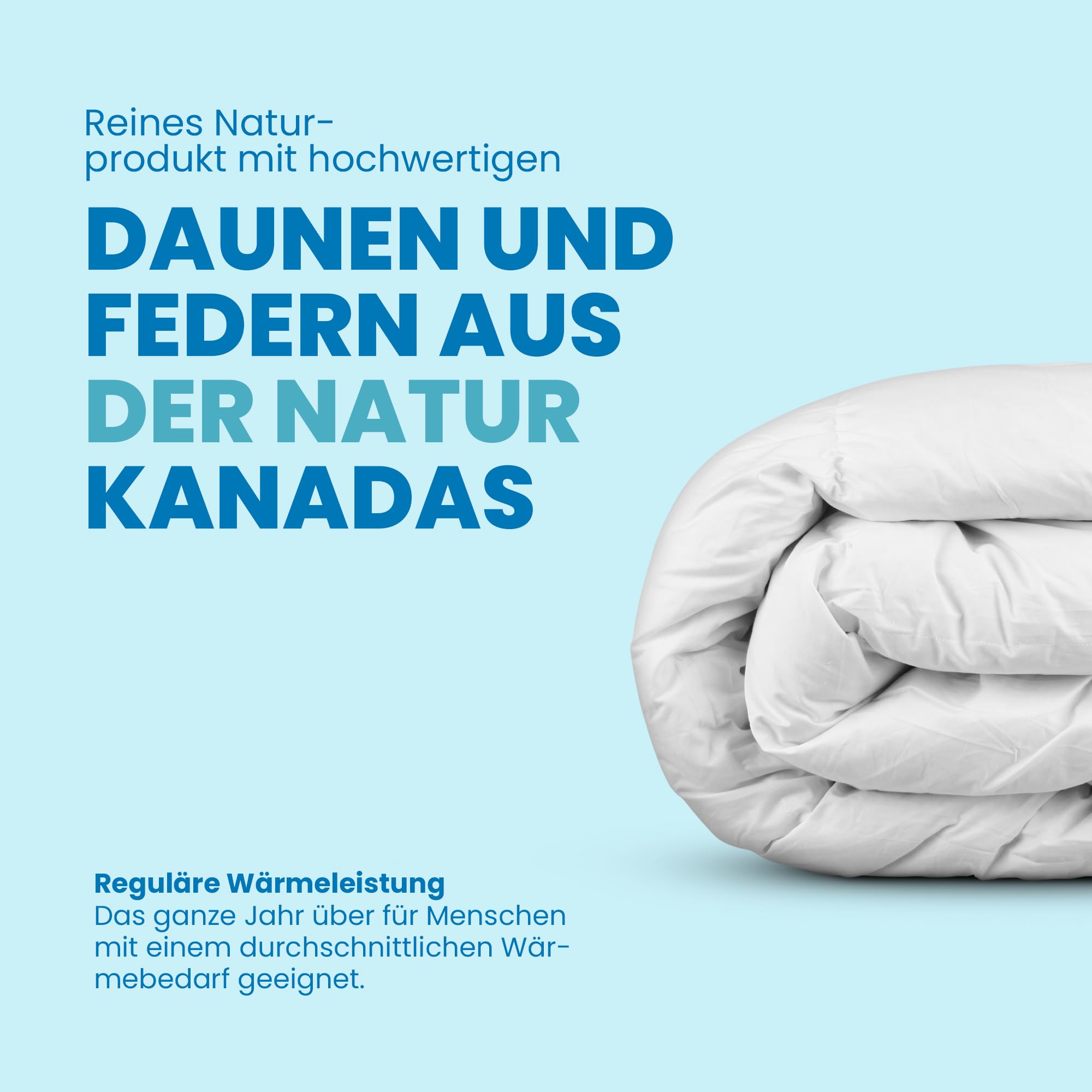Couette/édredon piqué en duvet et plumes, garni(e) de 50 % de duvet et de 50 % de plumes - Couverture certifiée Oeko-Tex - 135 x 200 cm - Agréable, douce et confortable (avec oreiller en plumes de 80 x 80 cm), Coton, mit Federkissen 80x80cm