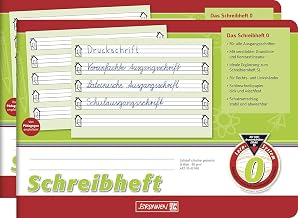 BRUNNEN Learning to write book, A5 landscape for all original fonts, 16 sheets (2 pieces, writing book Lin. 0)