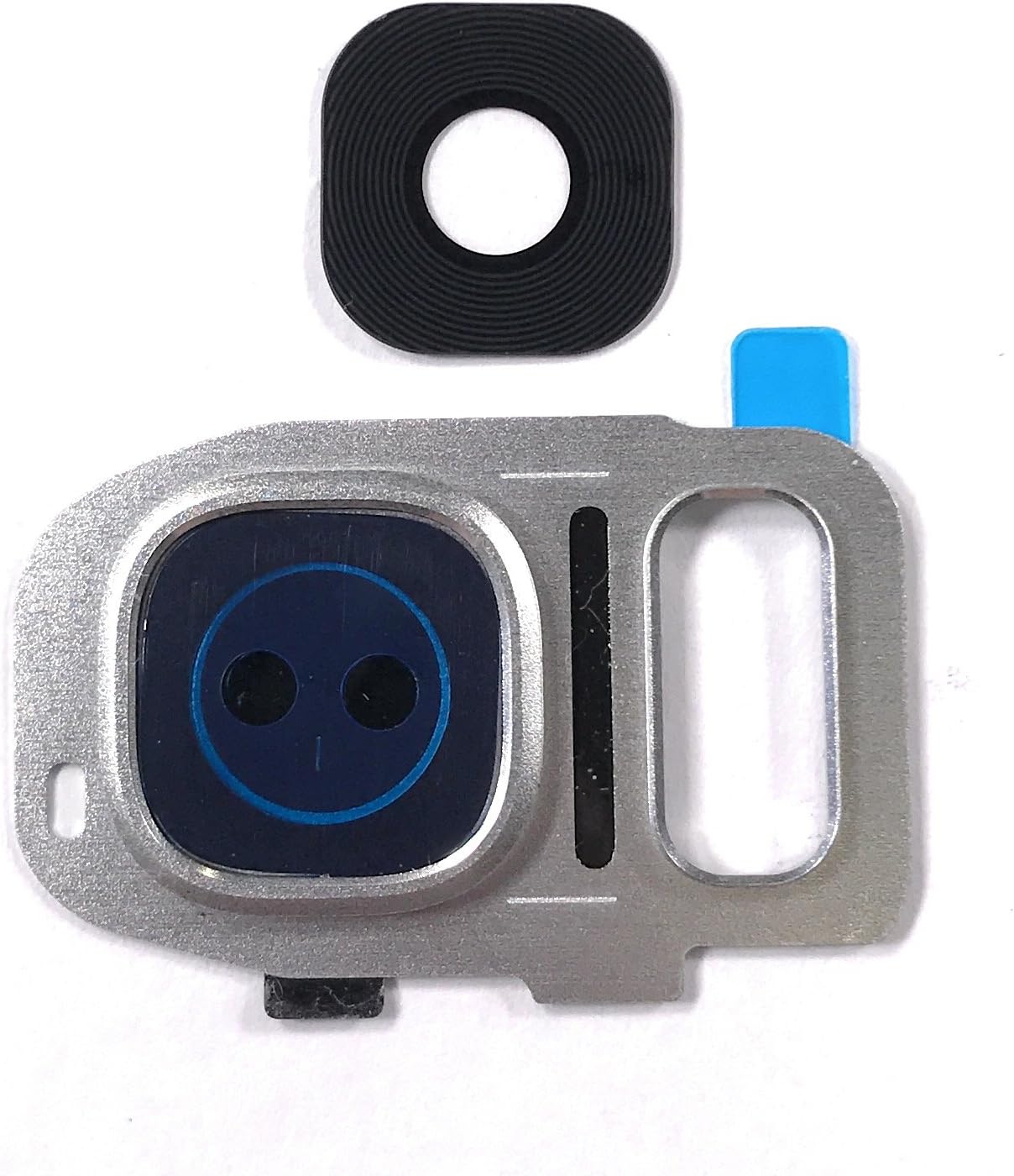 Bonafide Hardware- Replacement Part for Galaxy S7 / S7 Edge Camera Glass Lens (Silver)