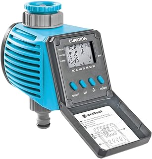 Cellfast Cyfrowy sterownik nawadniania IDEAL™, Płynne sterowanie, 2 indywidualne cykle, Programowanie tygodniowe, UNIFIT, G3/4",G1", 52-095