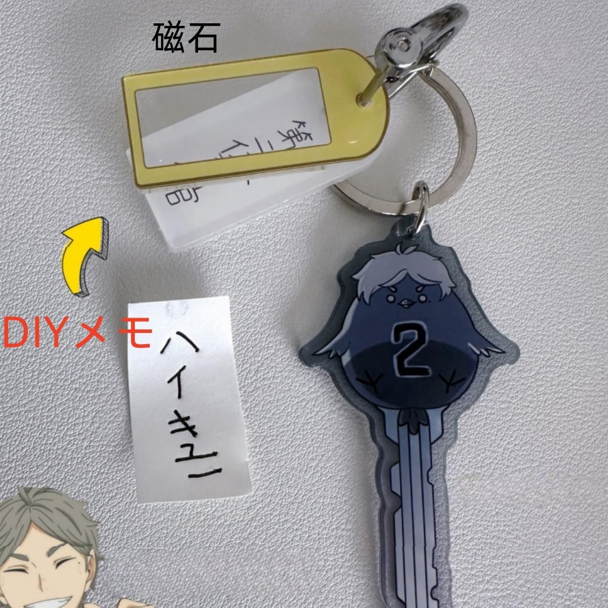 ハイキュー!! 　鍵チャーム　5種　コンプリート セット 再販】ハイキュー!! トレーディング高校名付き鍵チャーム