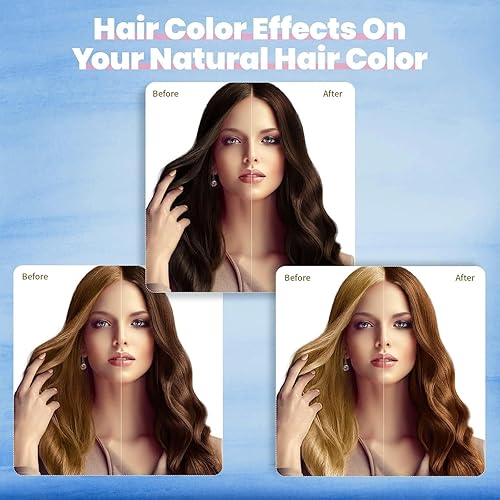 Vista 22 de IIIMEIDU Champú de tinte para cabello castaño oscuro para cabello gris, ingredientes herbales 3 en 1, champú natural, tinte para el cabello