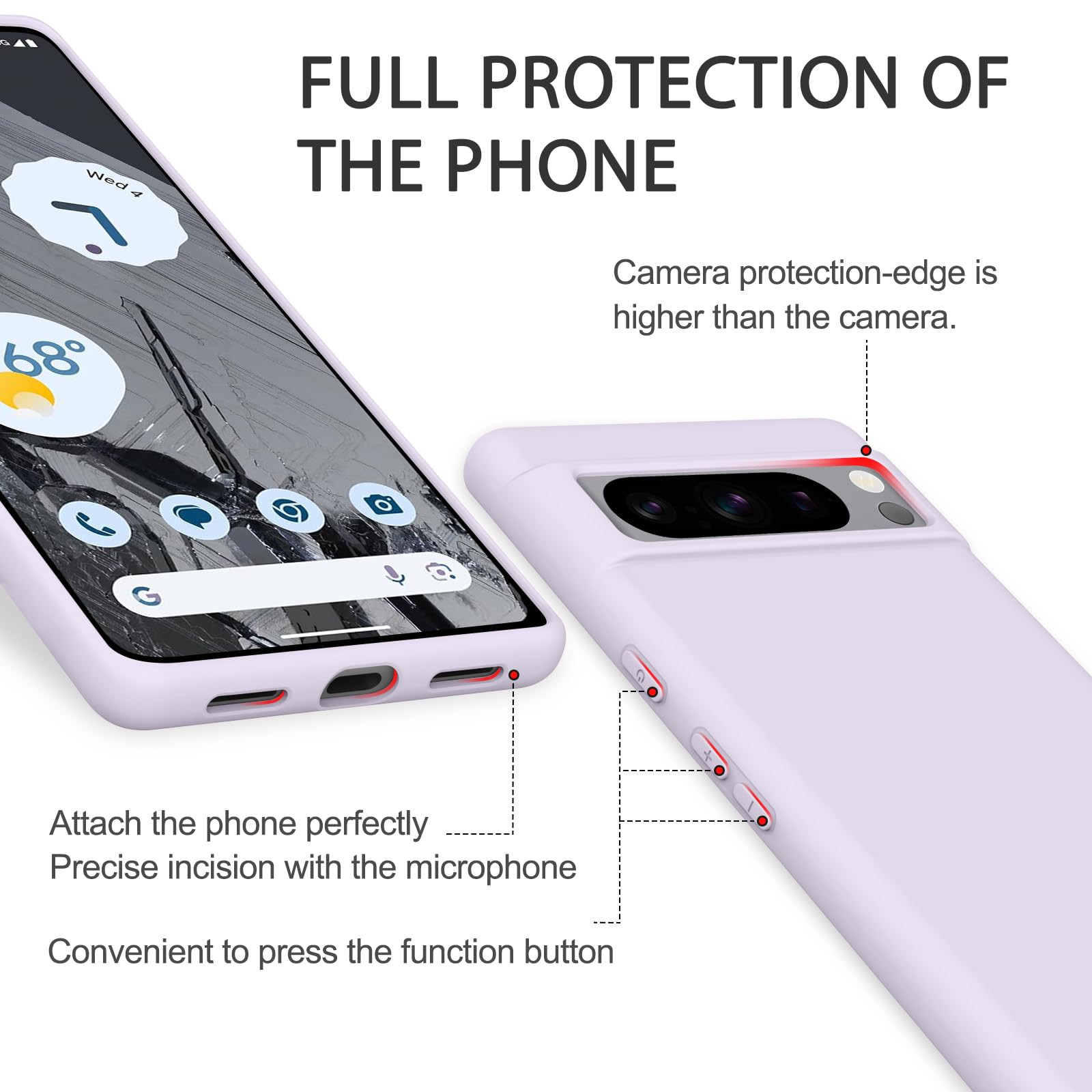 Pixel 8 Kwmobile Custodia Compatibile Con Google Pro Cover - Back Case In Silicone TPU - Protezione Smartphone Con Cordino - Nero/trasparente Cover Pixel 8 - Foto 7