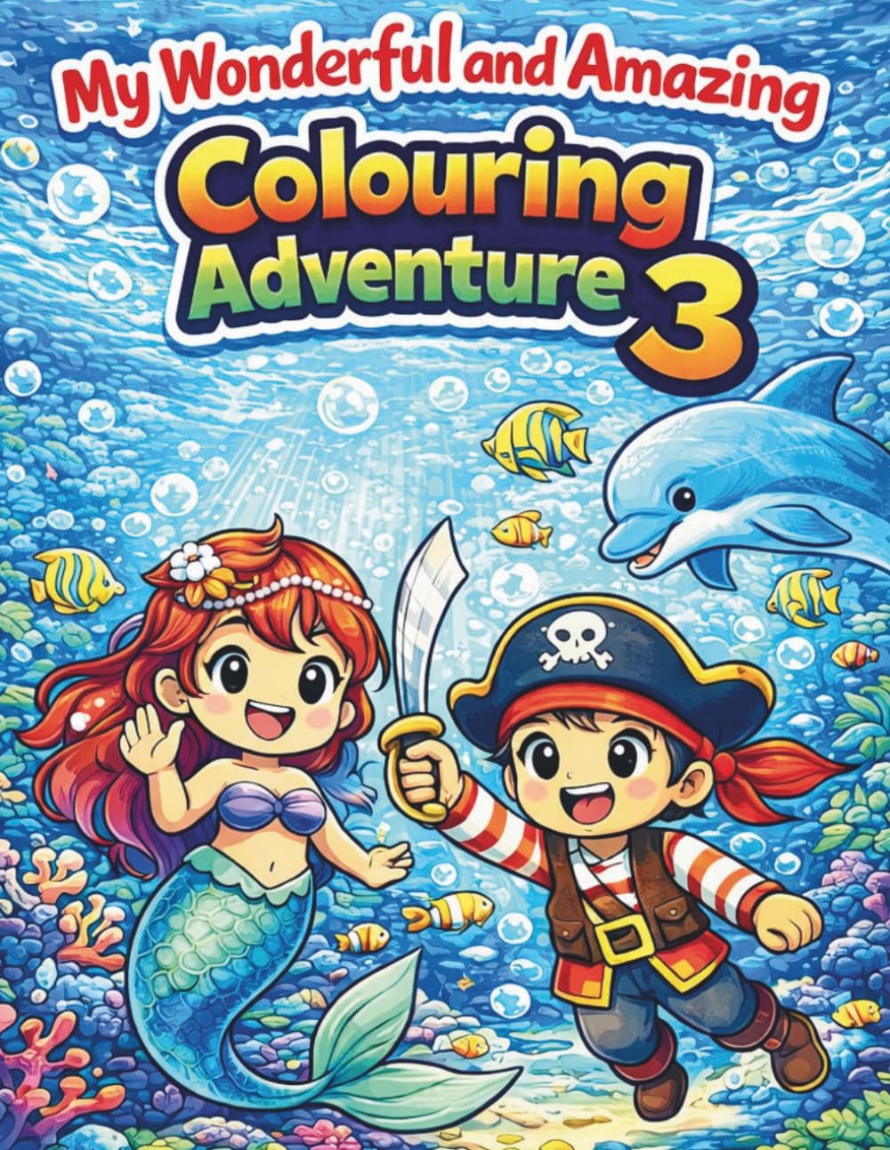 My Wonderful and Amazing Colouring Adventure 3: Fun and Easy Adventure Colouring Pages with Animals, Vehicles and Magical Worlds for Boys and Girls Ages 3–8