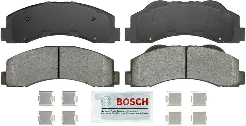 Pastilhas de freio a disco dianteiras Bosch Severe Duty BSD1414 semimetálicas – 1 conjunto