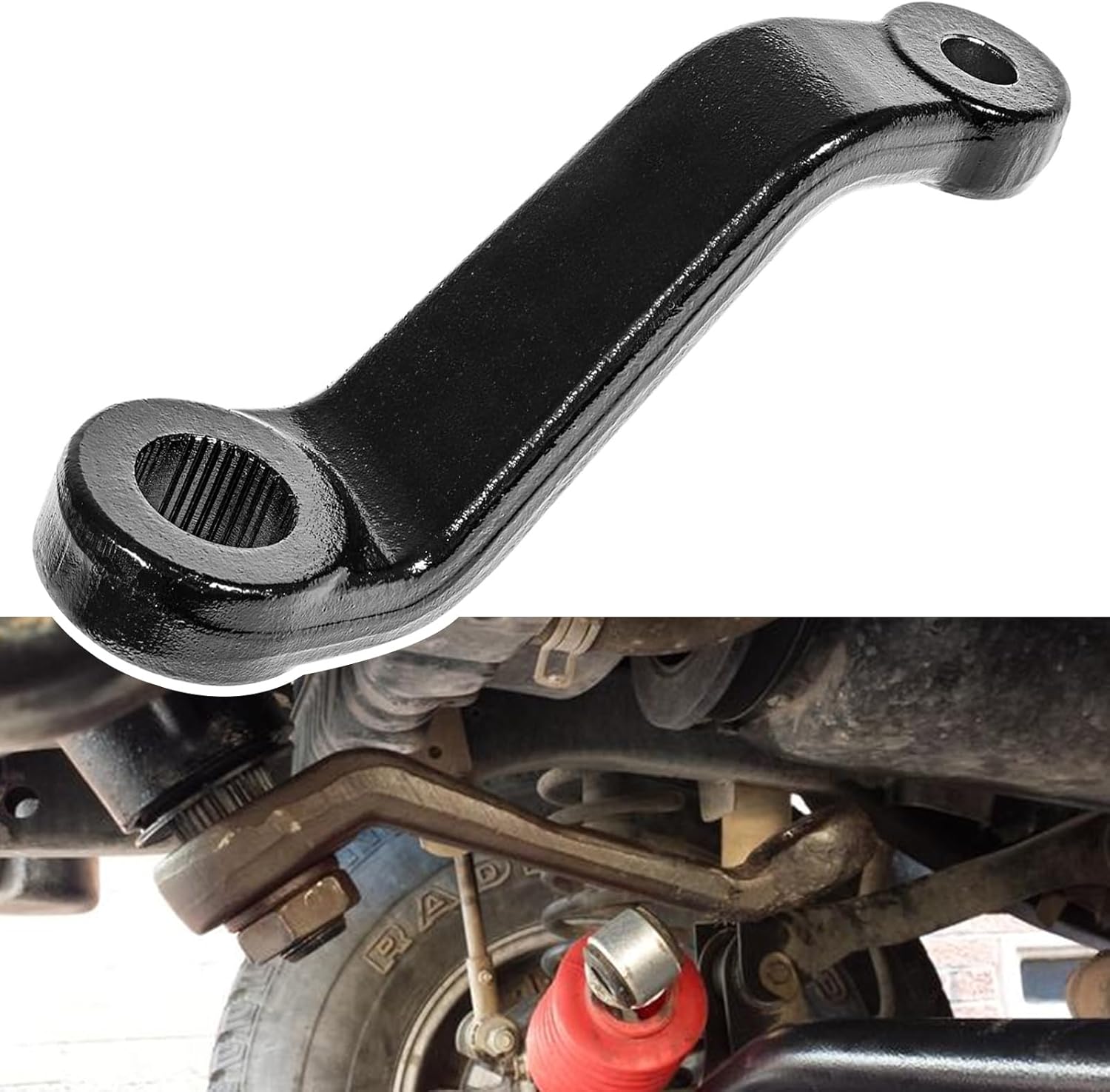 Replace for 6605 Drop Pitman Arm, Fit for 87-06 Jeep Wrangler YJ & TJ, for 84-01 Jeep Cherokee XJ & Comanche MJ, for Jeep Power Steering
