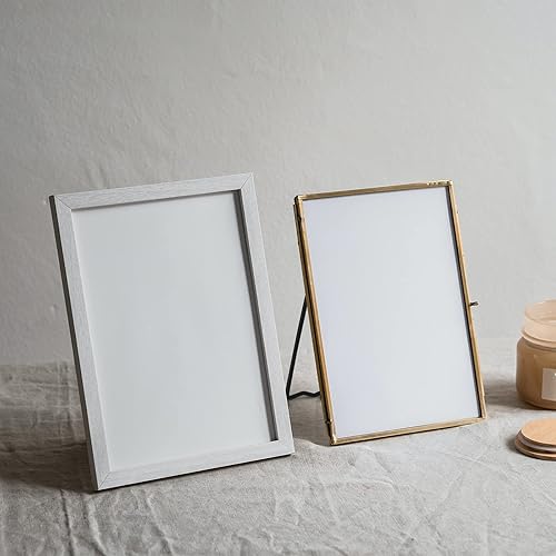 Vista 5 de Jersvimc 4 piezas de caballete de marco negro, soporte de hierro para fotos, caballete de metal para fotos, caballete de cartón, con destornillador