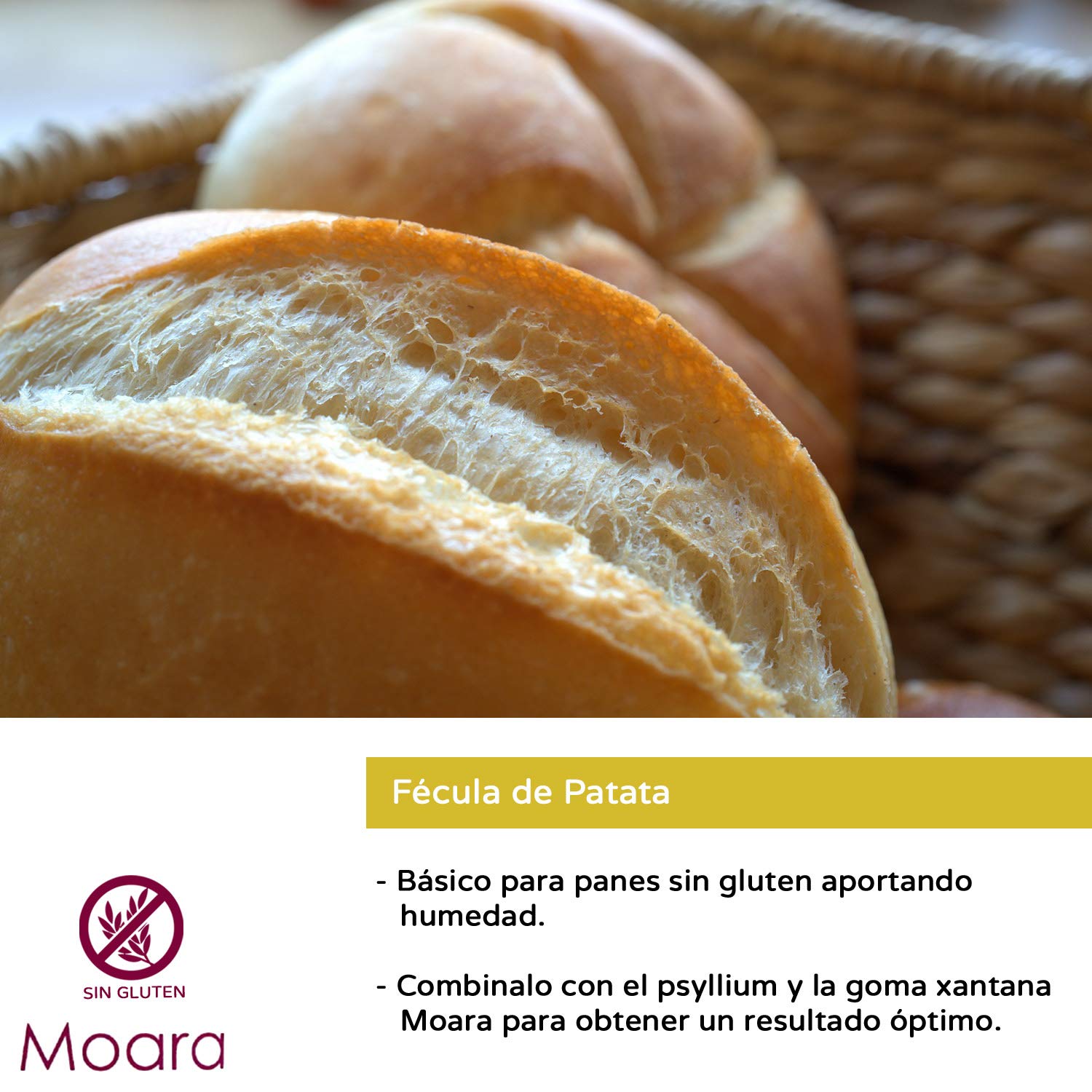 Fécula de patata sin gluten y vegana - Harina o almidón de papa (1kg)