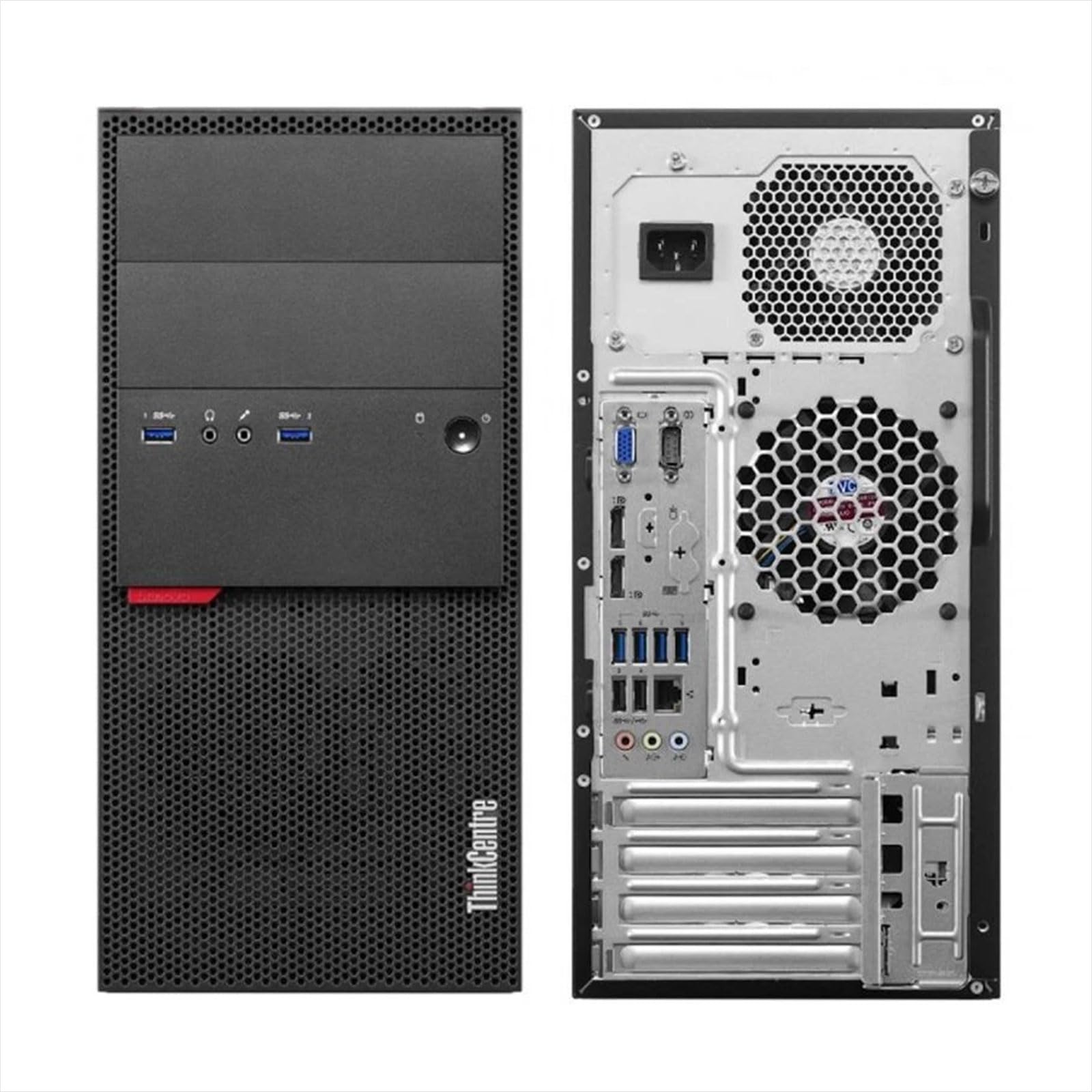 Lenovo Thinkcentre M800 MT Pc Computer Fisso Intel Core i7 6th, Ram 8gb, Ssd 256gb, Wifi Usb, Displayport, Windows 11 Pro + Libre Office (Ricondizionato)