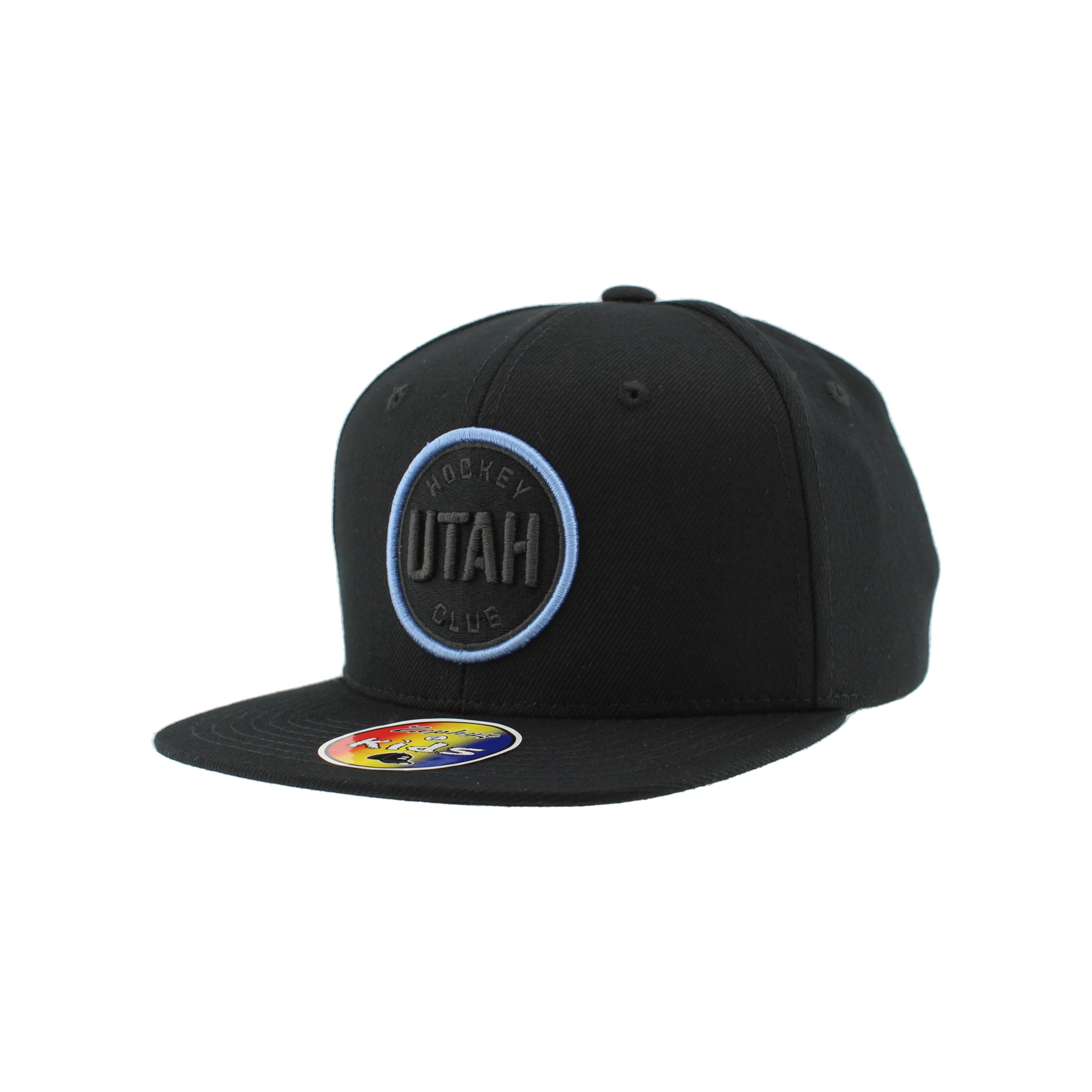 ZHATS NHL Unisex Kids NHL Officially Licensed Youth Adjustable Snapback Hat Flat Bill Z11 Black Element