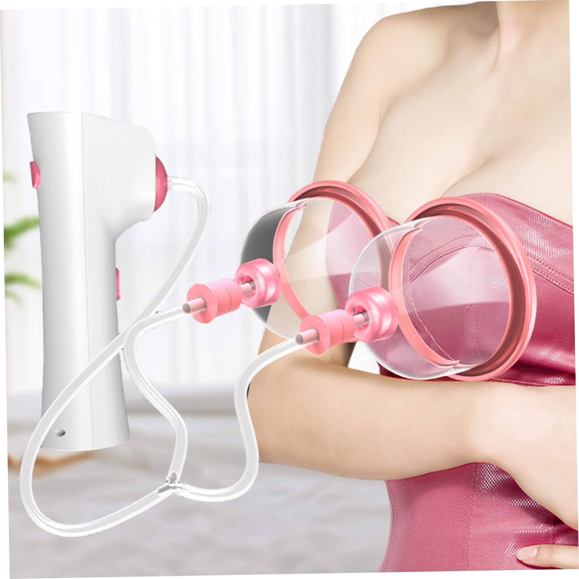 Pompe d'agrandissement mammaire 1pc Grandes tasses, machine à coupes électriques extra-larges pour fesses plus grosses