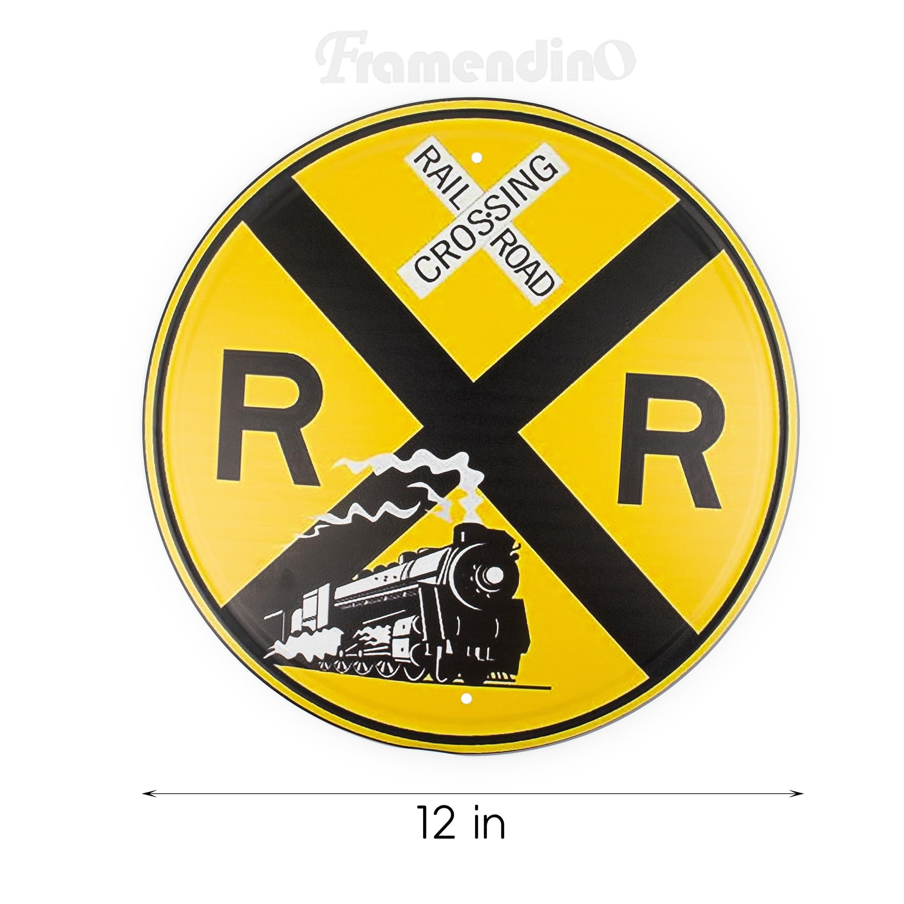 amazon-com-framendino-12-inch-metal-sign-train-round-tin-railroad-crossing-vintage-for-wall-home-decor-home-kitchen for Free Printable Railroad Crossing Sign Amazon.com: Framendino, 12 Inch Metal Sign Train Round Tin Railroad Crossing Vintage for Wall Home Decor : Home & Kitchen for Free Printable Railroad Crossing Sign