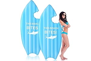 6 ft Inflatable Surf Board Shark Pool Float