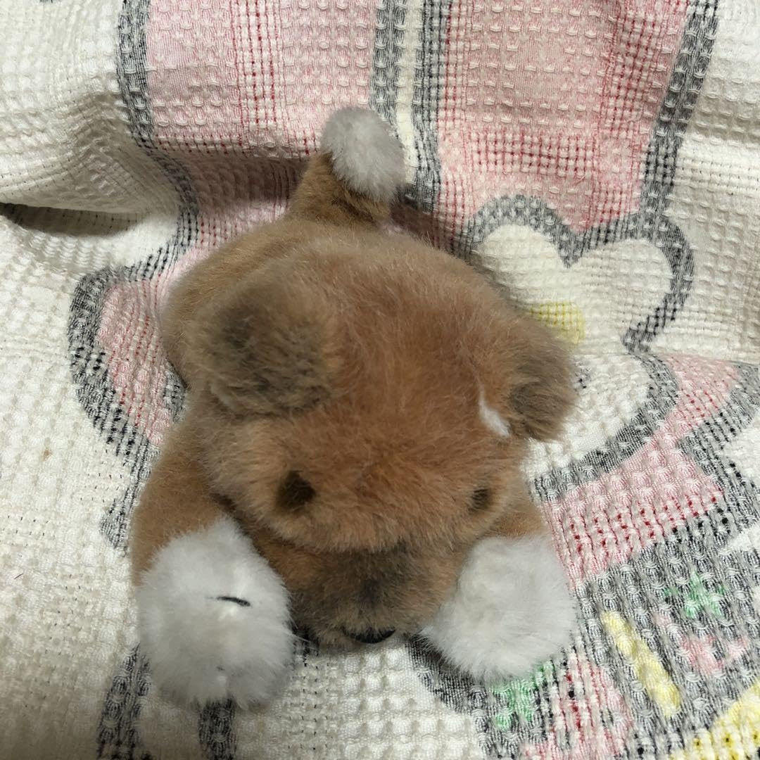 平成レトロ　1992 バンダイ×セキグチ製　鳴く　犬　ぬいぐるみ　中古品 平成レトロ 1992 バンダイ×セキグチ製 鳴く 犬 ぬいぐるみ 中古